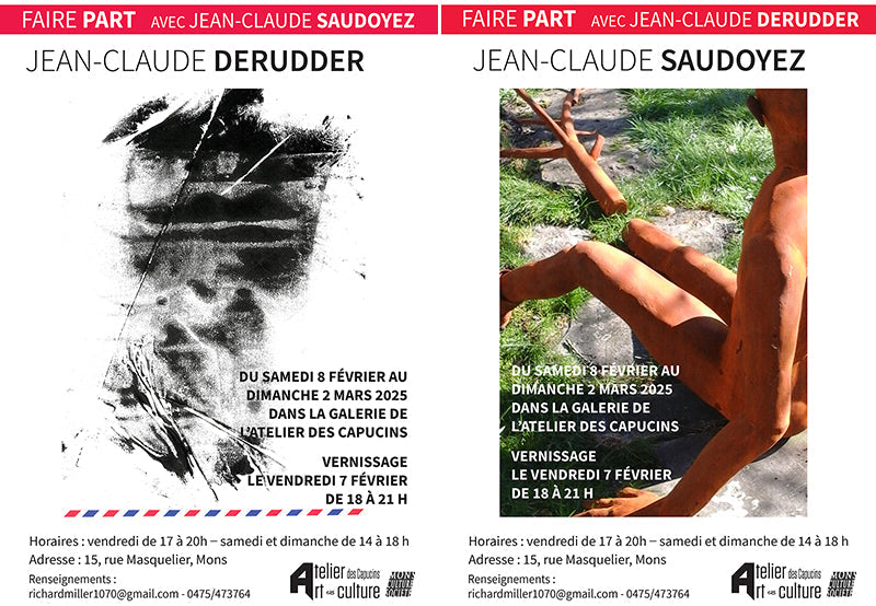 Exposition FAIRE PART - Jean-Claude Derudder, Jean-Claude Saudoyez